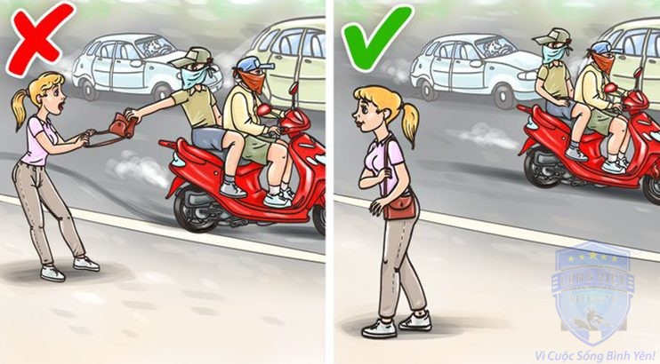 Tránh đi bộ sát lề đường