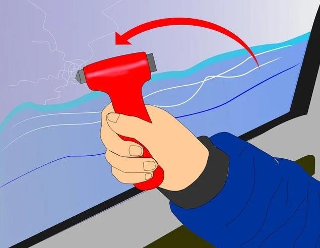 Tìm cách mở hoặc đập cửa kính ô tô